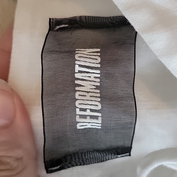 Reformation white lace up dress - Picture 3 of 5